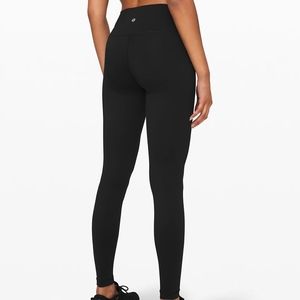 Lululemon Black Full Length Luon Wunder Under 8